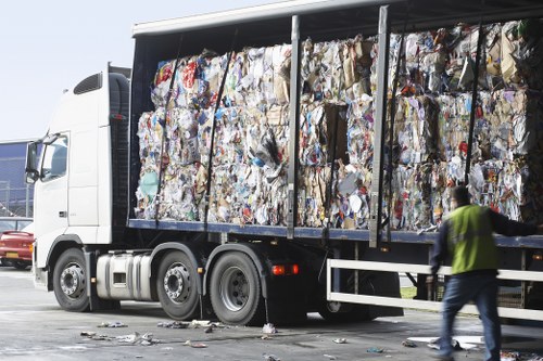 Residents disposing of furniture at local Tring recycling center